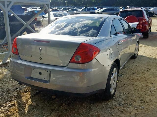 1G2ZF57B184257770 - 2008 PONTIAC G6 VALUE L GRAY photo 4