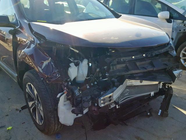 2HKRW6H33HH203325 - 2017 HONDA CR-V LX MAROON photo 9