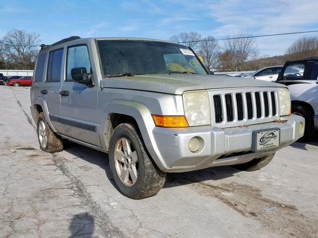 1J8HG48K46C285958 - 2006 JEEP COMMANDER SILVER photo 1