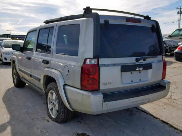 1J8HG48K46C285958 - 2006 JEEP COMMANDER SILVER photo 3