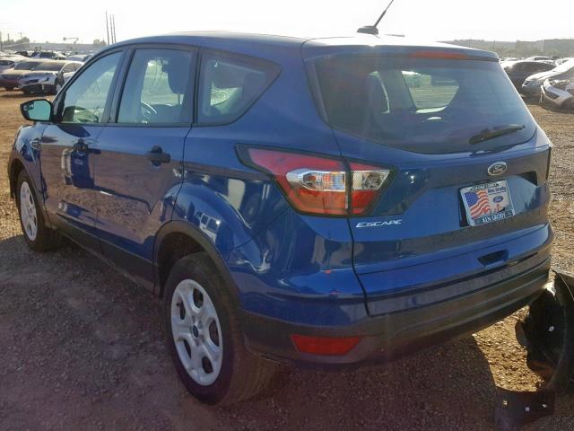 1FMCU0F75JUA72193 - 2018 FORD ESCAPE S BLUE photo 3