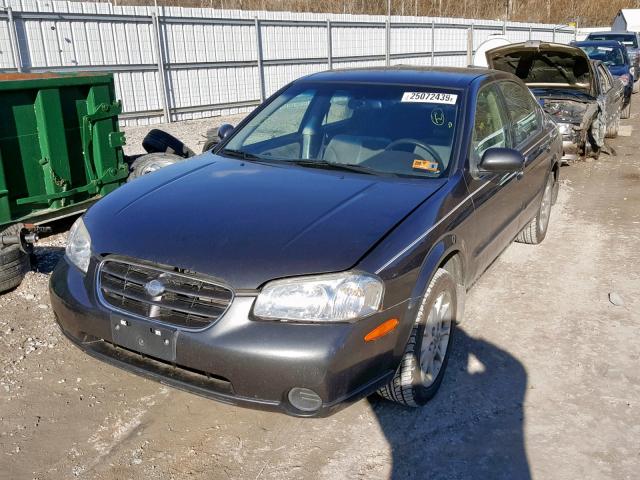 JN1CA31DX1T631449 - 2001 NISSAN MAXIMA GXE CHARCOAL photo 2