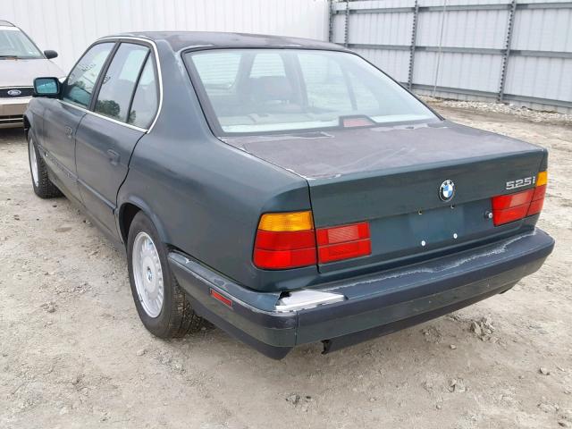 WBAHD5310MBF94396 - 1991 BMW 525 I GREEN photo 3