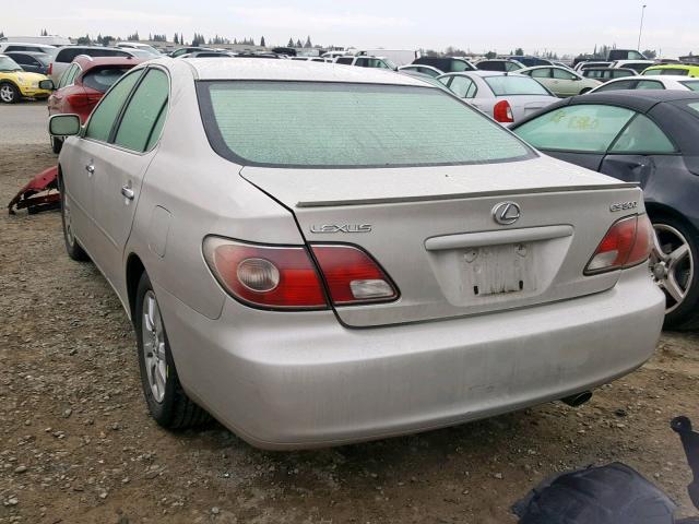 JTHBF30G420064646 - 2002 LEXUS ES 300 SILVER photo 3