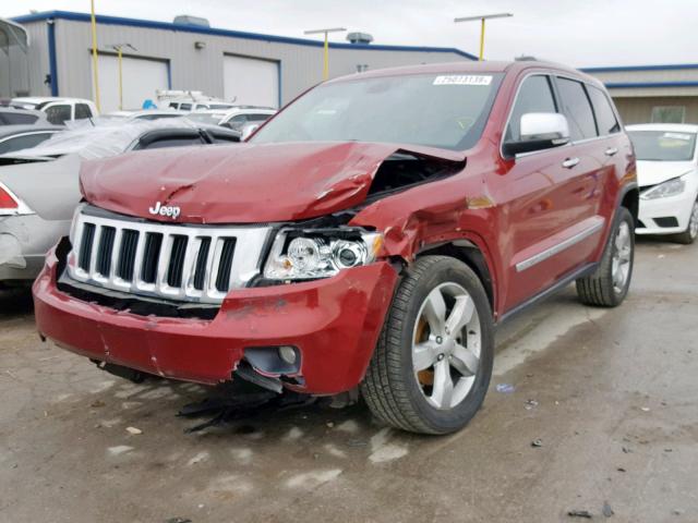 1C4RJFBTXCC344520 - 2012 JEEP GRAND CHER RED photo 2