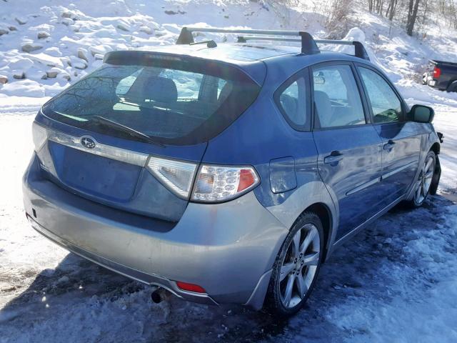 JF1GH63688G837467 - 2008 SUBARU IMPREZA OU BLUE photo 4