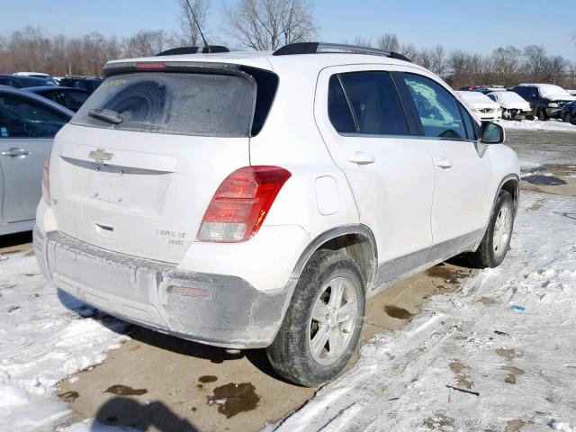 KL7CJPSB7GB634256 - 2016 CHEVROLET TRAX 1LT WHITE photo 4