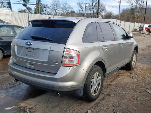 2FMDK48C68BA16470 - 2008 FORD EDGE SEL SILVER photo 4