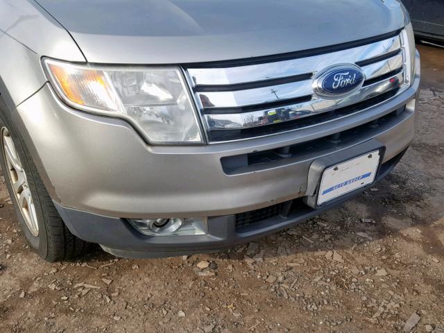 2FMDK48C68BA16470 - 2008 FORD EDGE SEL SILVER photo 9