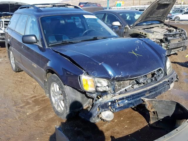 4S3BH665X37642115 - 2003 SUBARU LEGACY OUT BLUE photo 1