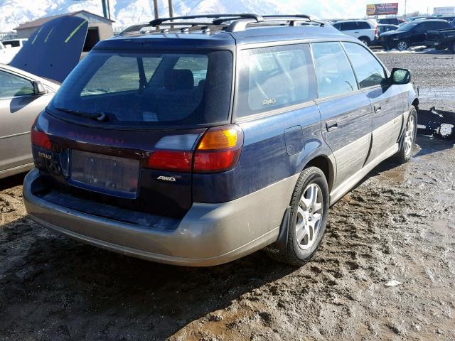 4S3BH665X37642115 - 2003 SUBARU LEGACY OUT BLUE photo 4