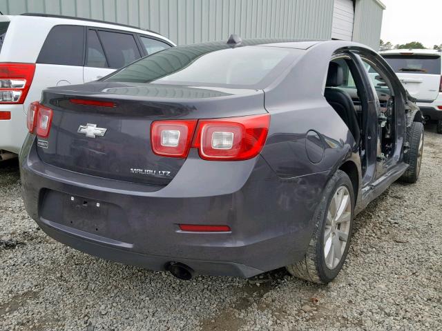 1G11H5SA0DF330197 - 2013 CHEVROLET MALIBU LTZ GRAY photo 4