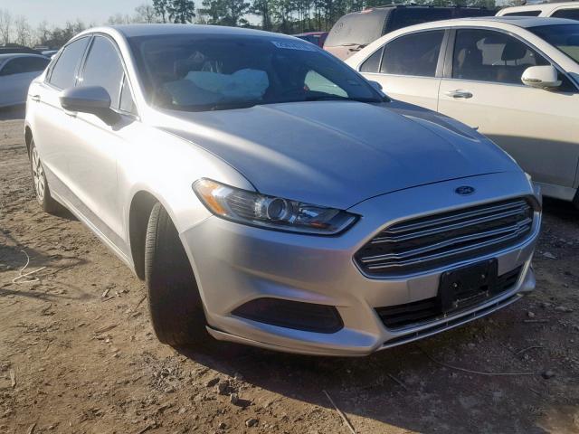 3FA6P0G70DR278840 - 2013 FORD FUSION S SILVER photo 1