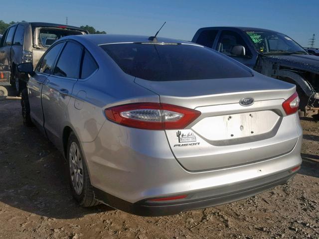 3FA6P0G70DR278840 - 2013 FORD FUSION S SILVER photo 3