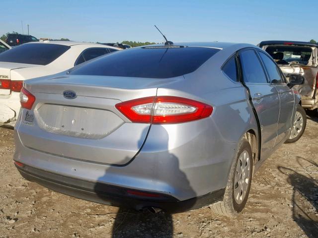 3FA6P0G70DR278840 - 2013 FORD FUSION S SILVER photo 4