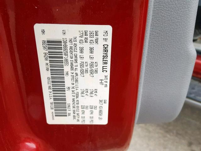 1D8HB68258F108551 - 2008 DODGE DURANGO AD RED photo 10