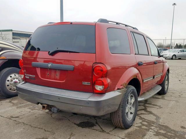 1D8HB68258F108551 - 2008 DODGE DURANGO AD RED photo 4