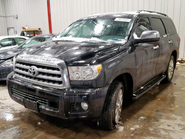 5TDDW5G12AS038159 - 2010 TOYOTA SEQUOIA PL BLACK photo 2