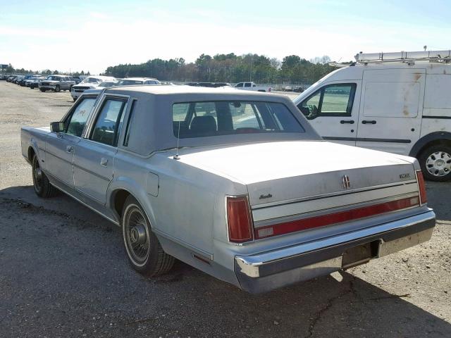 1LNBM81FXKY722753 - 1989 LINCOLN TOWN CAR BLUE photo 3