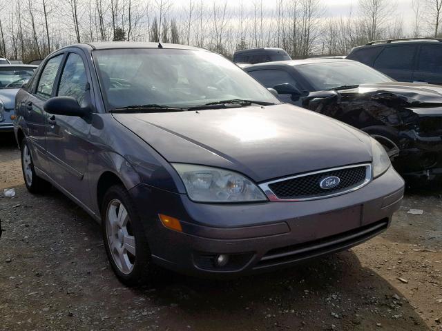 1FAHP34N77W219363 - 2007 FORD FOCUS ZX4 GRAY photo 1