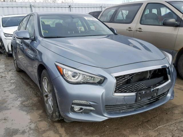 JN1BV7AR5EM680917 - 2014 INFINITI Q50 BASE BLUE photo 1