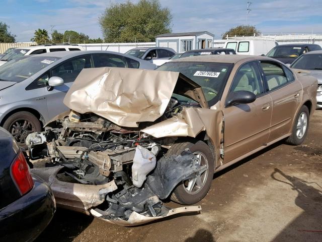 1G3NL52F84C140667 - 2004 OLDSMOBILE ALERO GL GOLD photo 2