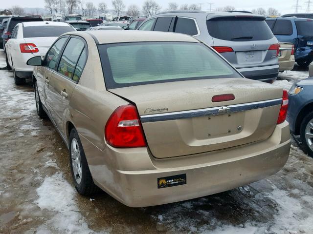 1G1ZS58F27F312800 - 2007 CHEVROLET MALIBU LS ოქროსფერი ფოტო 3
