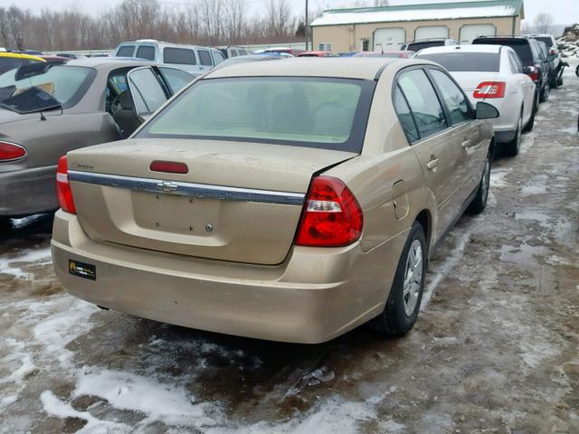 1G1ZS58F27F312800 - 2007 CHEVROLET MALIBU LS ოქროსფერი ფოტო 4