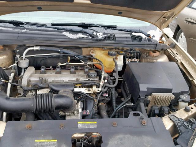 1G1ZS58F27F312800 - 2007 CHEVROLET MALIBU LS ოქროსფერი ფოტო 7