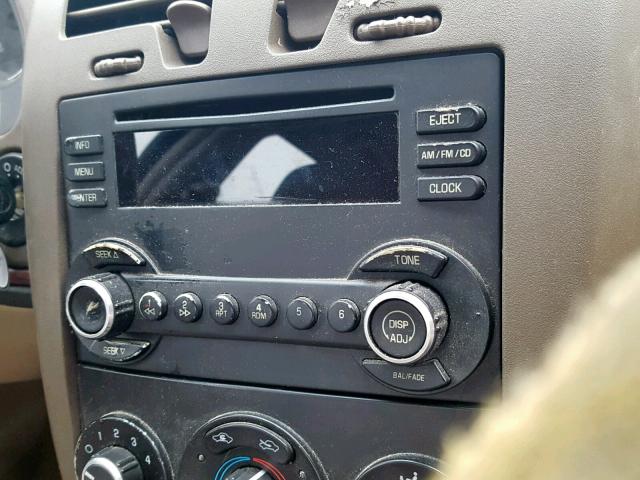 1G1ZS58F27F312800 - 2007 CHEVROLET MALIBU LS ოქროსფერი ფოტო 9