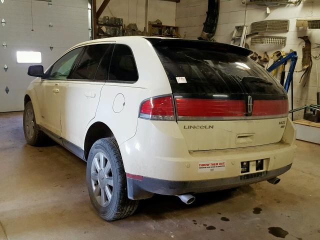 2LMDU88C87BJ10712 - 2007 LINCOLN MKX CREAM photo 3