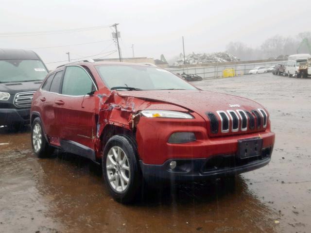 1C4PJMCS0EW212210 - 2014 JEEP CHEROKEE L MAROON photo 1