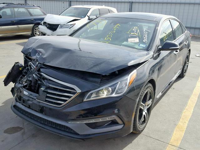 5NPE34AB4FH177618 - 2015 HYUNDAI SONATA SPO BLACK photo 2