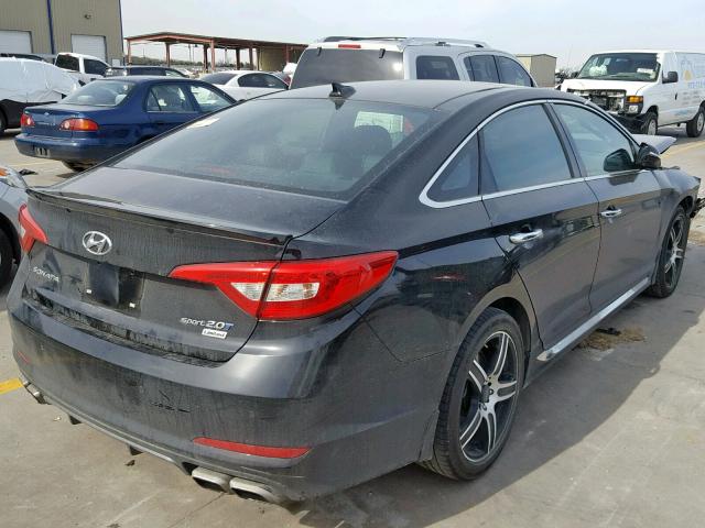 5NPE34AB4FH177618 - 2015 HYUNDAI SONATA SPO BLACK photo 4