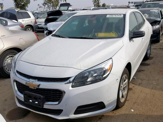 1G11A5SL2FU134427 - 2015 CHEVROLET MALIBU LS WHITE photo 2