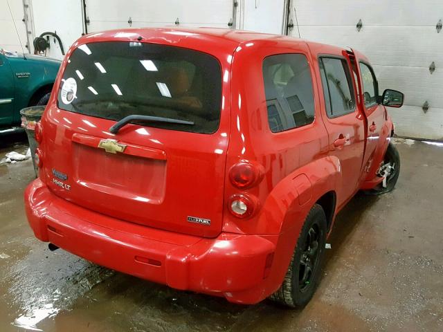 3GNCA23B29S502296 - 2009 CHEVROLET HHR LT RED photo 4