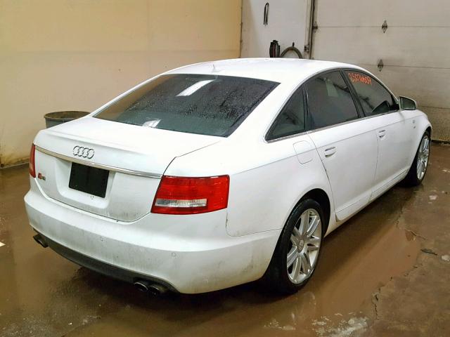 WAUGN74F67N033893 - 2007 AUDI S6 QUATTRO WHITE photo 4