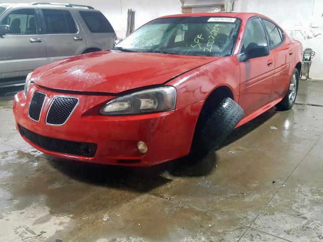 2G2WP552771178195 - 2007 PONTIAC GRAND PRIX RED photo 2