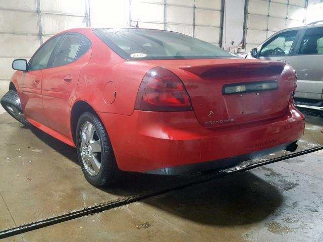 2G2WP552771178195 - 2007 PONTIAC GRAND PRIX RED photo 3