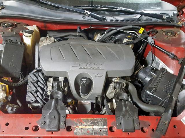 2G2WP552771178195 - 2007 PONTIAC GRAND PRIX RED photo 7