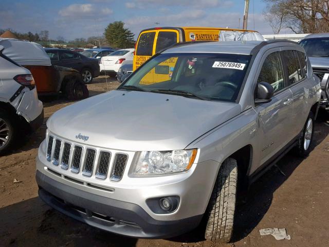 1J4NF1FB9BD158801 - 2011 JEEP COMPASS SP SILVER photo 2