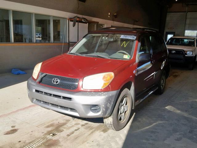 JTEGD20V340030816 - 2004 TOYOTA RAV4 RED photo 2