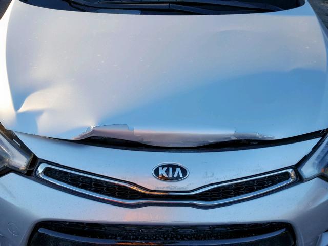 KNAFX6A87E5219378 - 2014 KIA FORTE EX SILVER photo 7