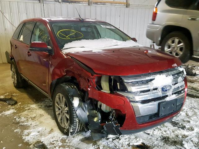 2FMDK3JC2DBB94634 - 2013 FORD EDGE SEL RED photo 1