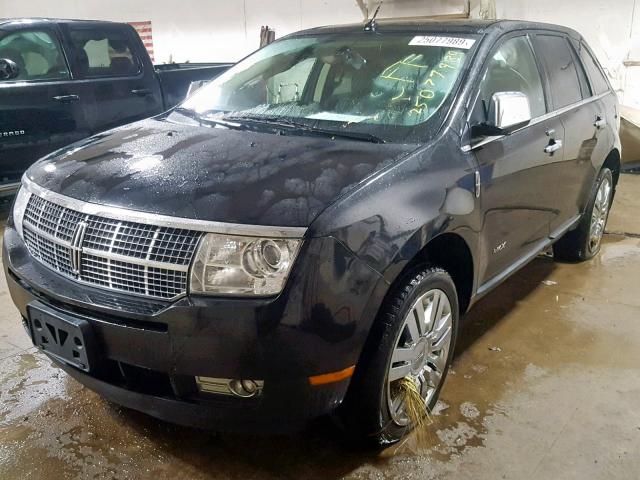 2LMDJ8JC1ABJ18256 - 2010 LINCOLN MKX BLACK photo 2