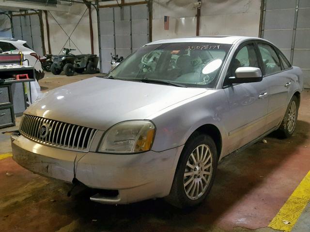 1MEFM43175G605057 - 2005 MERCURY MONTEGO PR SILVER photo 2