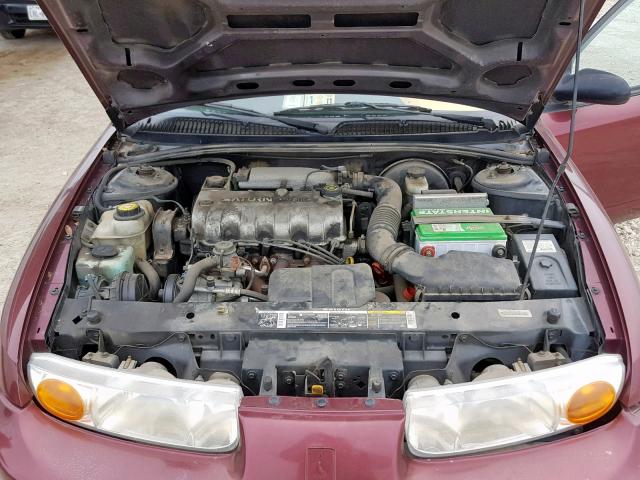 1G8ZH52892Z115477 - 2002 SATURN SL1 RED photo 7