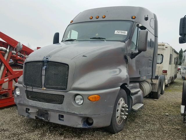 1XKTD69X31J864335 - 2001 KENWORTH CONSTRUCTI GRAY photo 2