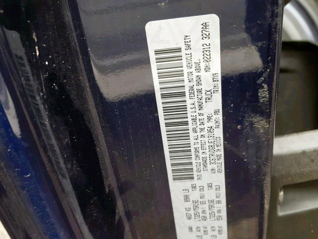 3C6TRVDG8JE131054 - 2018 RAM PROMASTER 蓝色 照片 10