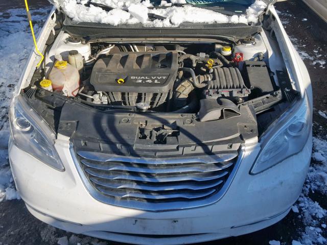 1C3CCBAB5DN733044 - 2013 CHRYSLER 200 LX WHITE photo 7